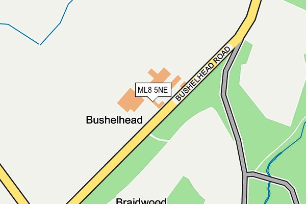 ML8 5NE map - OS OpenMap – Local (Ordnance Survey) ML8 5NE map - OS OpenMap – Local (Ordnance Survey)