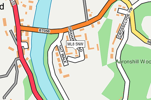 ML8 5NW map - OS OpenMap – Local (Ordnance Survey) ML8 5NW map - OS OpenMap – Local (Ordnance Survey)