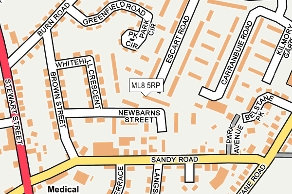 ML8 5RP map - OS OpenMap – Local (Ordnance Survey)