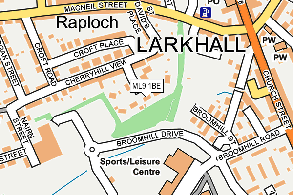 ML9 1BE map - OS OpenMap – Local (Ordnance Survey) ML9 1BE map - OS OpenMap – Local (Ordnance Survey)