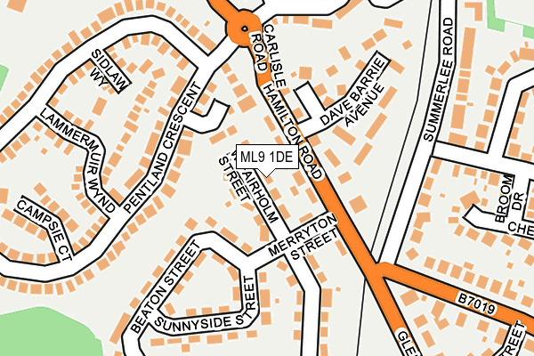 ML9 1DE map - OS OpenMap – Local (Ordnance Survey) ML9 1DE map - OS OpenMap – Local (Ordnance Survey)