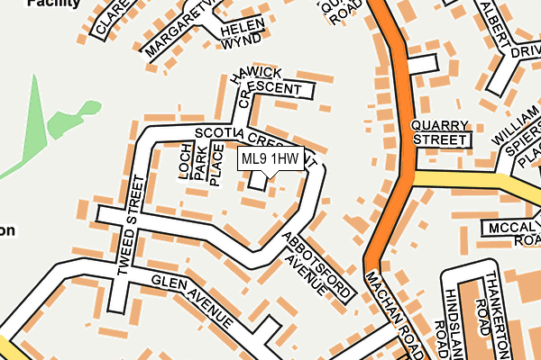 ML9 1HW map - OS OpenMap – Local (Ordnance Survey) ML9 1HW map - OS OpenMap – Local (Ordnance Survey)
