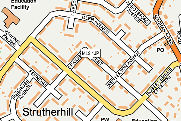 ML9 1JP map - OS OpenMap – Local (Ordnance Survey) ML9 1JP map - OS OpenMap – Local (Ordnance Survey)