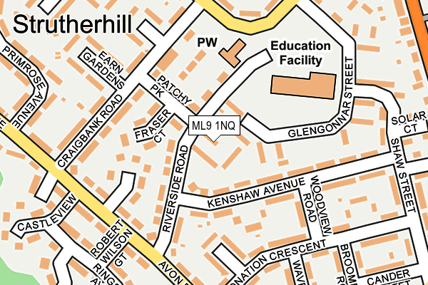 ML9 1NQ map - OS OpenMap – Local (Ordnance Survey) ML9 1NQ map - OS OpenMap – Local (Ordnance Survey)