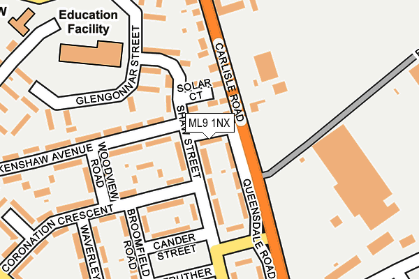 ML9 1NX map - OS OpenMap – Local (Ordnance Survey) ML9 1NX map - OS OpenMap – Local (Ordnance Survey)