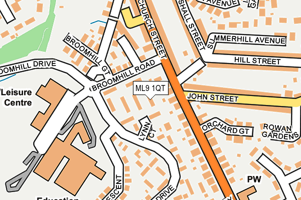 ML9 1QT map - OS OpenMap – Local (Ordnance Survey) ML9 1QT map - OS OpenMap – Local (Ordnance Survey)