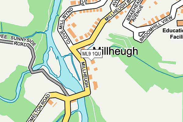 ML9 1QU map - OS OpenMap – Local (Ordnance Survey)