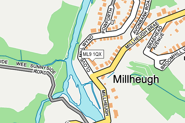 ML9 1QX map - OS OpenMap – Local (Ordnance Survey) ML9 1QX map - OS OpenMap – Local (Ordnance Survey)
