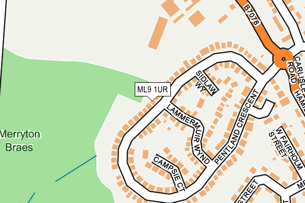 ML9 1UR map - OS OpenMap – Local (Ordnance Survey) ML9 1UR map - OS OpenMap – Local (Ordnance Survey)