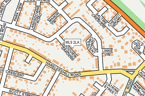 ML9 2LA map - OS OpenMap – Local (Ordnance Survey) ML9 2LA map - OS OpenMap – Local (Ordnance Survey)