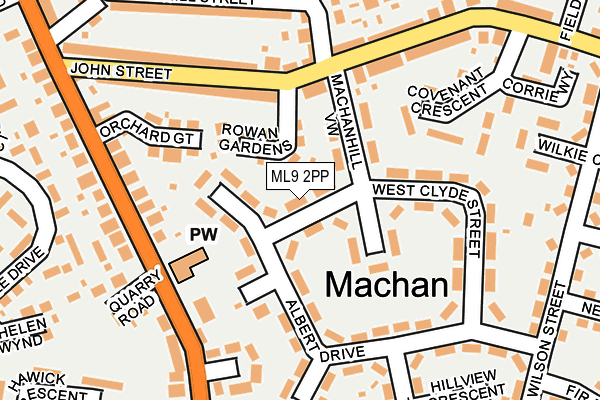 ML9 2PP map - OS OpenMap – Local (Ordnance Survey) ML9 2PP map - OS OpenMap – Local (Ordnance Survey)