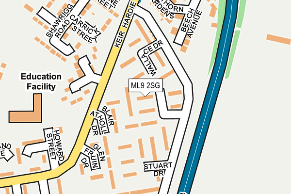 ML9 2SG map - OS OpenMap – Local (Ordnance Survey) ML9 2SG map - OS OpenMap – Local (Ordnance Survey)