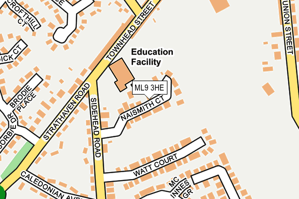 ML9 3HE map - OS OpenMap – Local (Ordnance Survey) ML9 3HE map - OS OpenMap – Local (Ordnance Survey)