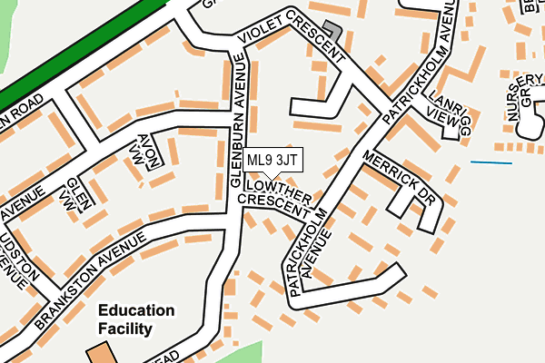 ML9 3JT map - OS OpenMap – Local (Ordnance Survey) ML9 3JT map - OS OpenMap – Local (Ordnance Survey)