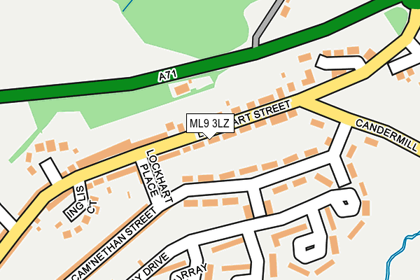 ML9 3LZ map - OS OpenMap – Local (Ordnance Survey) ML9 3LZ map - OS OpenMap – Local (Ordnance Survey)