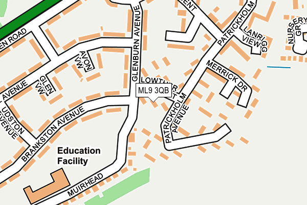 ML9 3QB map - OS OpenMap – Local (Ordnance Survey) ML9 3QB map - OS OpenMap – Local (Ordnance Survey)