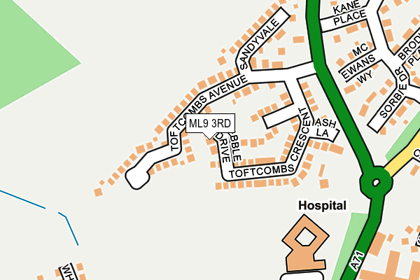 ML9 3RD map - OS OpenMap – Local (Ordnance Survey) ML9 3RD map - OS OpenMap – Local (Ordnance Survey)