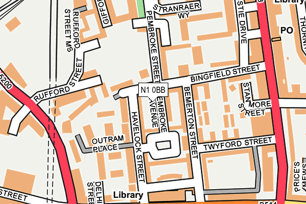 N1 0BB map - OS OpenMap – Local (Ordnance Survey) N1 0BB map - OS OpenMap – Local (Ordnance Survey)