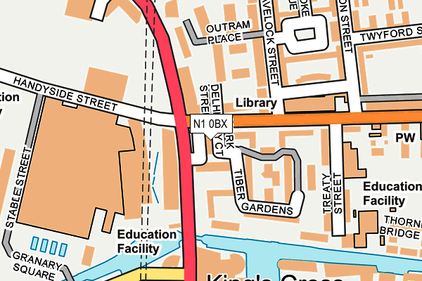 N1 0BX map - OS OpenMap – Local (Ordnance Survey)