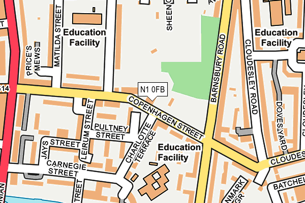 N1 0FB map - OS OpenMap – Local (Ordnance Survey) N1 0FB map - OS OpenMap – Local (Ordnance Survey)