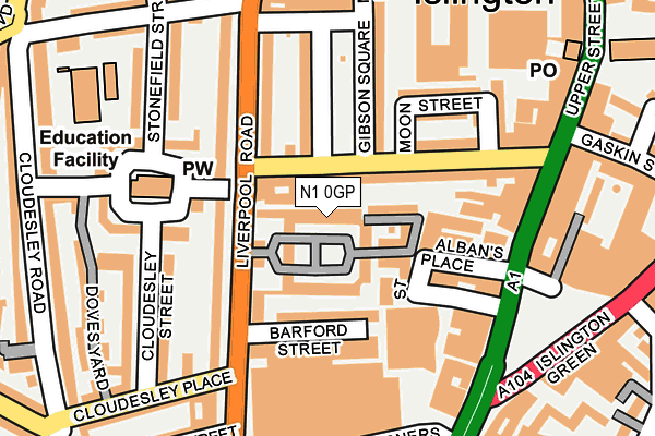 N1 0GP map - OS OpenMap – Local (Ordnance Survey) N1 0GP map - OS OpenMap – Local (Ordnance Survey)