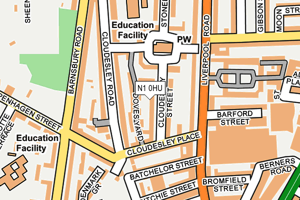 N1 0HU map - OS OpenMap – Local (Ordnance Survey) N1 0HU map - OS OpenMap – Local (Ordnance Survey)
