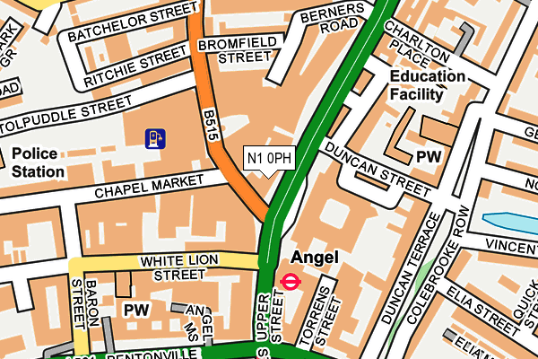 N1 0PH map - OS OpenMap – Local (Ordnance Survey) N1 0PH map - OS OpenMap – Local (Ordnance Survey)