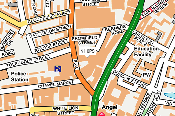 N1 0PS map - OS OpenMap – Local (Ordnance Survey) N1 0PS map - OS OpenMap – Local (Ordnance Survey)