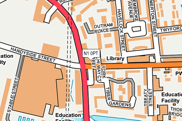 N1 0PT map - OS OpenMap – Local (Ordnance Survey)
