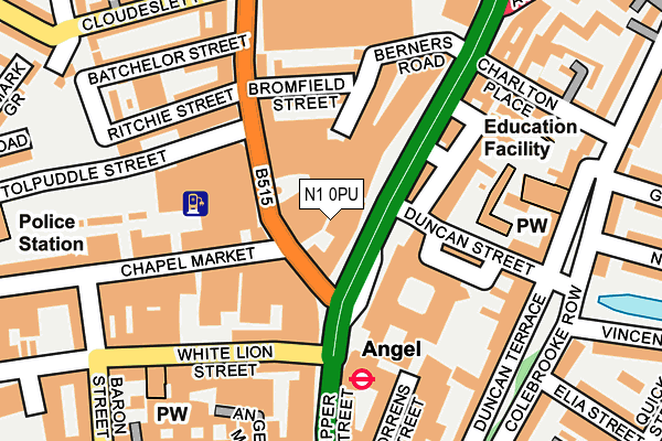 N1 0PU map - OS OpenMap – Local (Ordnance Survey) N1 0PU map - OS OpenMap – Local (Ordnance Survey)