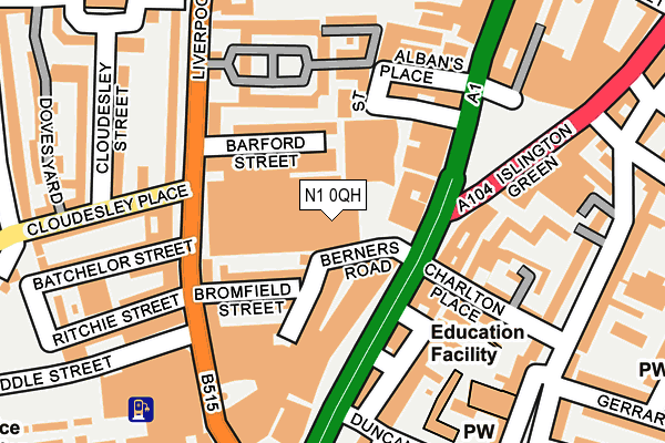 N1 0QH map - OS OpenMap – Local (Ordnance Survey) N1 0QH map - OS OpenMap – Local (Ordnance Survey)