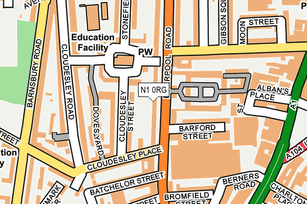 N1 0RG map - OS OpenMap – Local (Ordnance Survey) N1 0RG map - OS OpenMap – Local (Ordnance Survey)