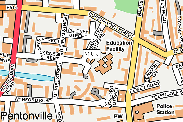 N1 0TJ map - OS OpenMap – Local (Ordnance Survey) N1 0TJ map - OS OpenMap – Local (Ordnance Survey)