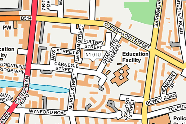 N1 0TU map - OS OpenMap – Local (Ordnance Survey) N1 0TU map - OS OpenMap – Local (Ordnance Survey)