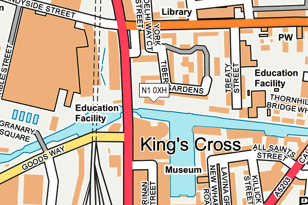 N1 0XH map - OS OpenMap – Local (Ordnance Survey)