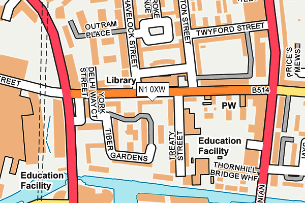 N1 0XW map - OS OpenMap – Local (Ordnance Survey) N1 0XW map - OS OpenMap – Local (Ordnance Survey)