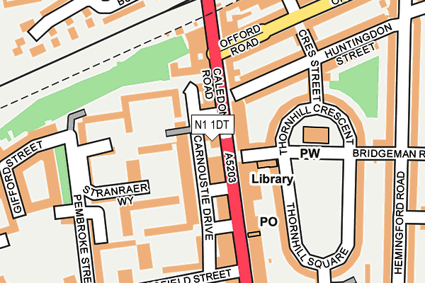 N1 1DT map - OS OpenMap – Local (Ordnance Survey) N1 1DT map - OS OpenMap – Local (Ordnance Survey)
