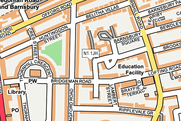 N1 1JH map - OS OpenMap – Local (Ordnance Survey) N1 1JH map - OS OpenMap – Local (Ordnance Survey)