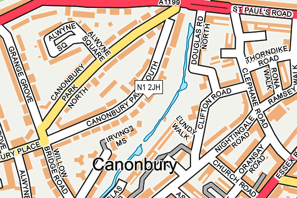 N1 2JH map - OS OpenMap – Local (Ordnance Survey) N1 2JH map - OS OpenMap – Local (Ordnance Survey)