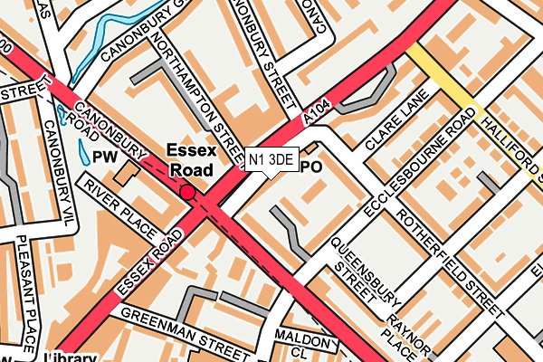 N1 3DE map - OS OpenMap – Local (Ordnance Survey) N1 3DE map - OS OpenMap – Local (Ordnance Survey)