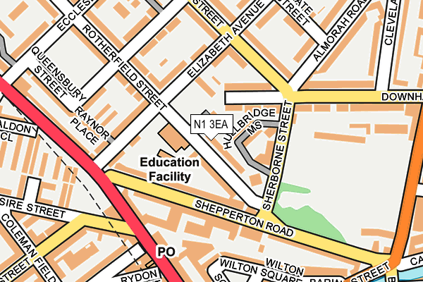 N1 3EA map - OS OpenMap – Local (Ordnance Survey) N1 3EA map - OS OpenMap – Local (Ordnance Survey)