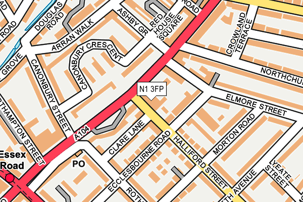 N1 3FP map - OS OpenMap – Local (Ordnance Survey) N1 3FP map - OS OpenMap – Local (Ordnance Survey)