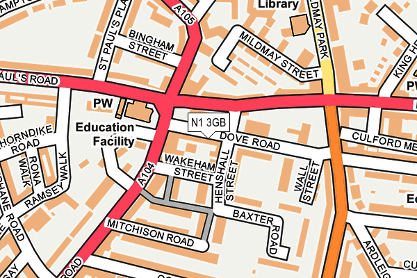 N1 3GB map - OS OpenMap – Local (Ordnance Survey) N1 3GB map - OS OpenMap – Local (Ordnance Survey)