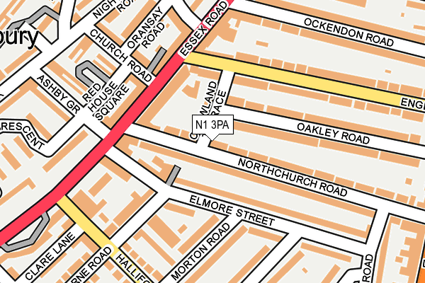 N1 3PA map - OS OpenMap – Local (Ordnance Survey) N1 3PA map - OS OpenMap – Local (Ordnance Survey)