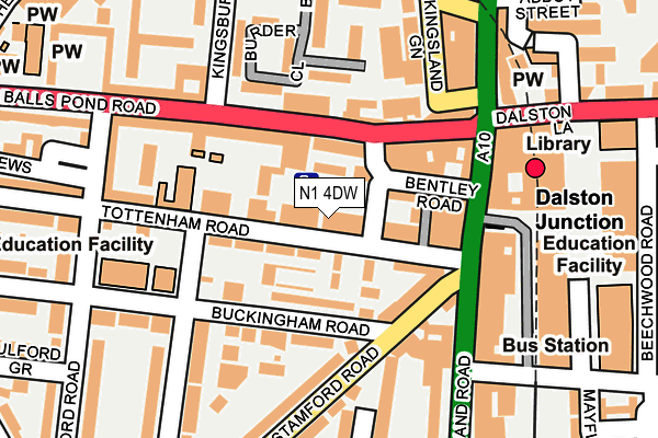 N1 4DW map - OS OpenMap – Local (Ordnance Survey) N1 4DW map - OS OpenMap – Local (Ordnance Survey)