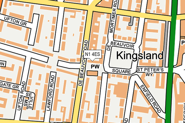 N1 4ES map - OS OpenMap – Local (Ordnance Survey) N1 4ES map - OS OpenMap – Local (Ordnance Survey)