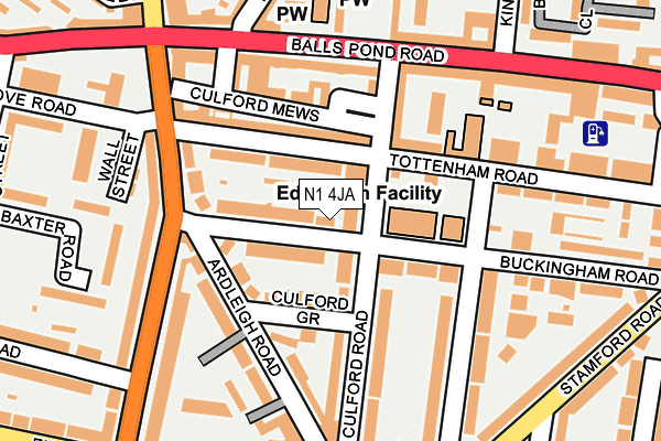 N1 4JA map - OS OpenMap – Local (Ordnance Survey) N1 4JA map - OS OpenMap – Local (Ordnance Survey)