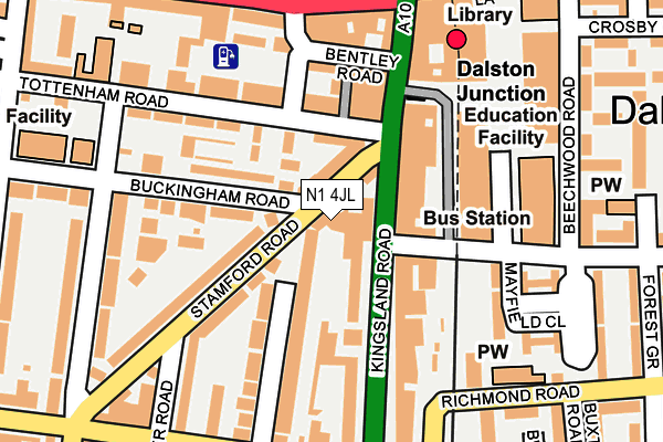 N1 4JL map - OS OpenMap – Local (Ordnance Survey) N1 4JL map - OS OpenMap – Local (Ordnance Survey)