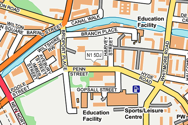 N1 5DJ map - OS OpenMap – Local (Ordnance Survey) N1 5DJ map - OS OpenMap – Local (Ordnance Survey)