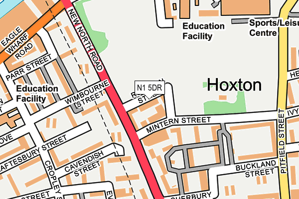 N1 5DR map - OS OpenMap – Local (Ordnance Survey) N1 5DR map - OS OpenMap – Local (Ordnance Survey)